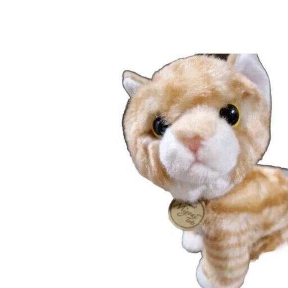 AURORA MIYONI TOTS Orange Tabby Kitten Plush Stuffed Animal Realistic Cat Toy - Picture 4 of 6